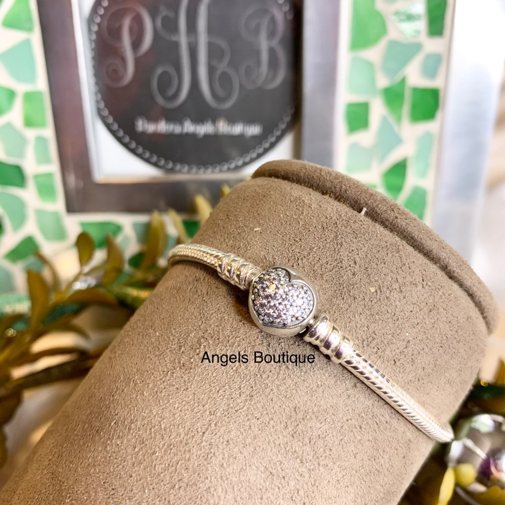 Pandora Moments Sparkling Heart Clasp Bracelet